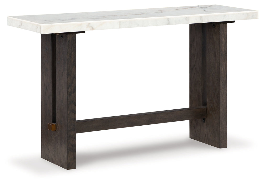 Burkhaus White/Dark Brown Sofa Table - T779-4 - Bien Home Furniture &amp; Electronics