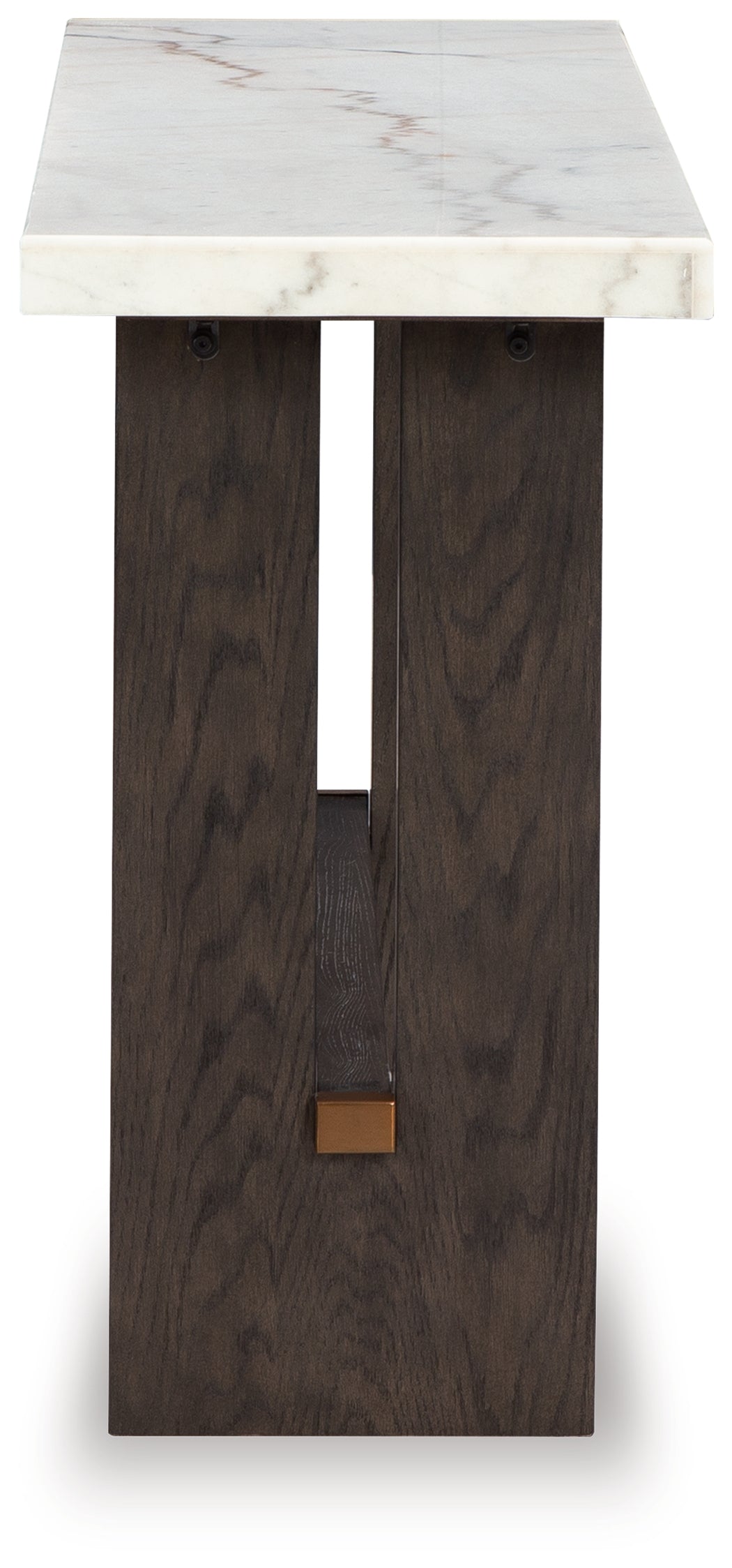 Burkhaus White/Dark Brown Sofa Table - T779-4 - Bien Home Furniture & Electronics