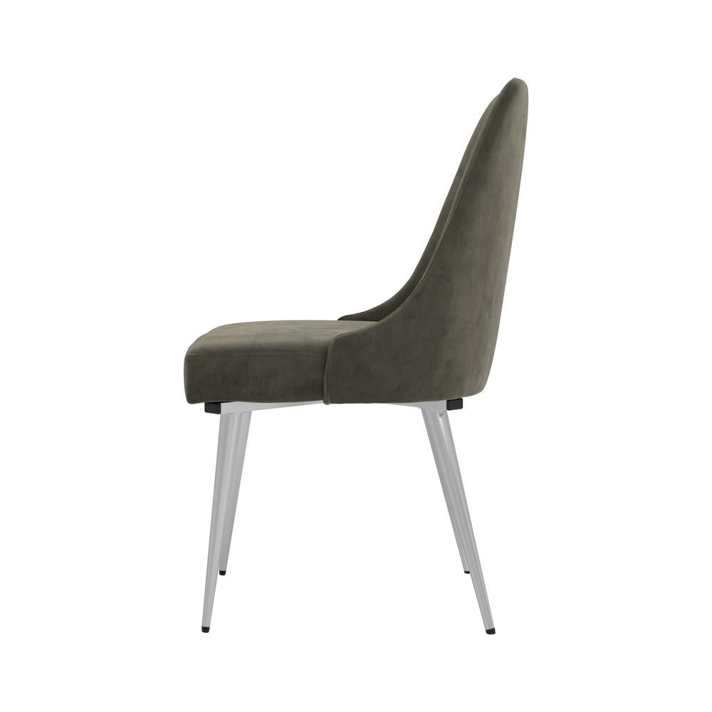 Cabianca Gray Curved Back Side Chairs, Set of 2 - 191442 - Bien Home Furniture & Electronics