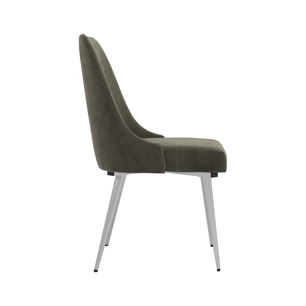 Cabianca Gray Curved Back Side Chairs, Set of 2 - 191442 - Bien Home Furniture & Electronics