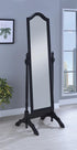Cabot Black Rectangular Cheval Mirror with Arched Top - 950801 - Bien Home Furniture & Electronics