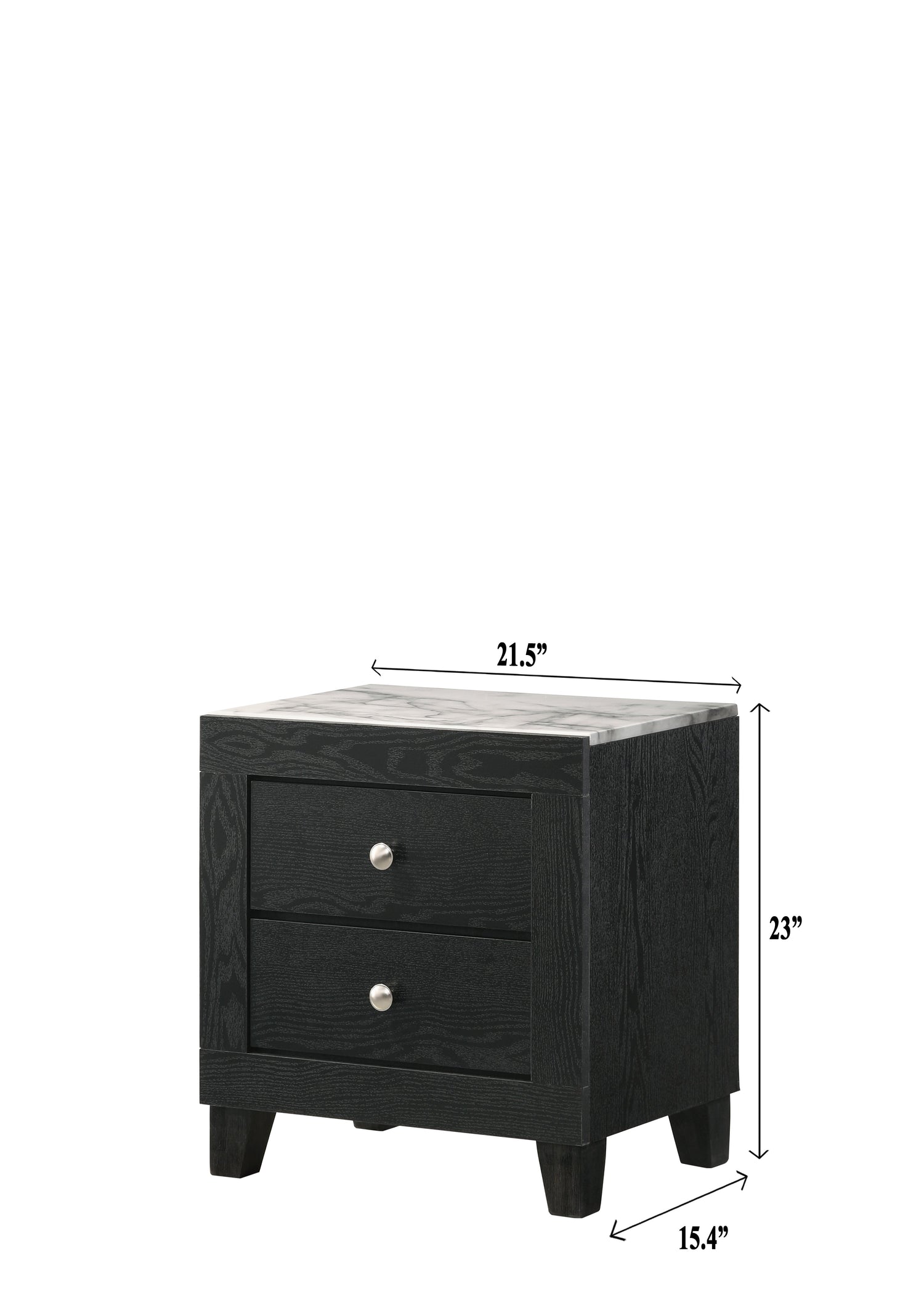 Cadence Black LED Panel Bedroom Set - SET | B4510-Q-BED | B4510-2 | B4510-4 - Bien Home Furniture & Electronics