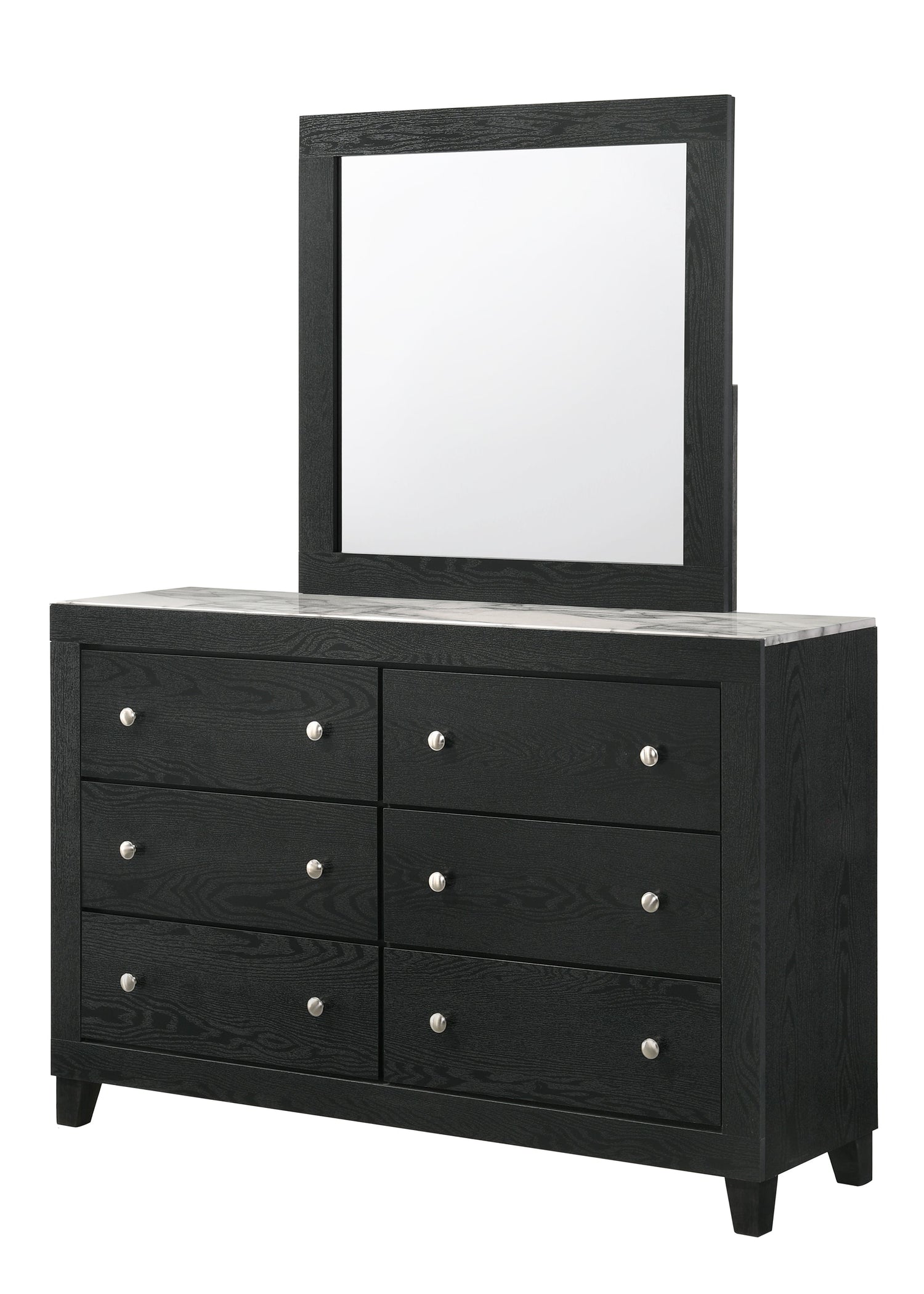 Cadence Black LED Panel Bedroom Set - SET | B4510-Q-BED | B4510-2 | B4510-4 - Bien Home Furniture & Electronics