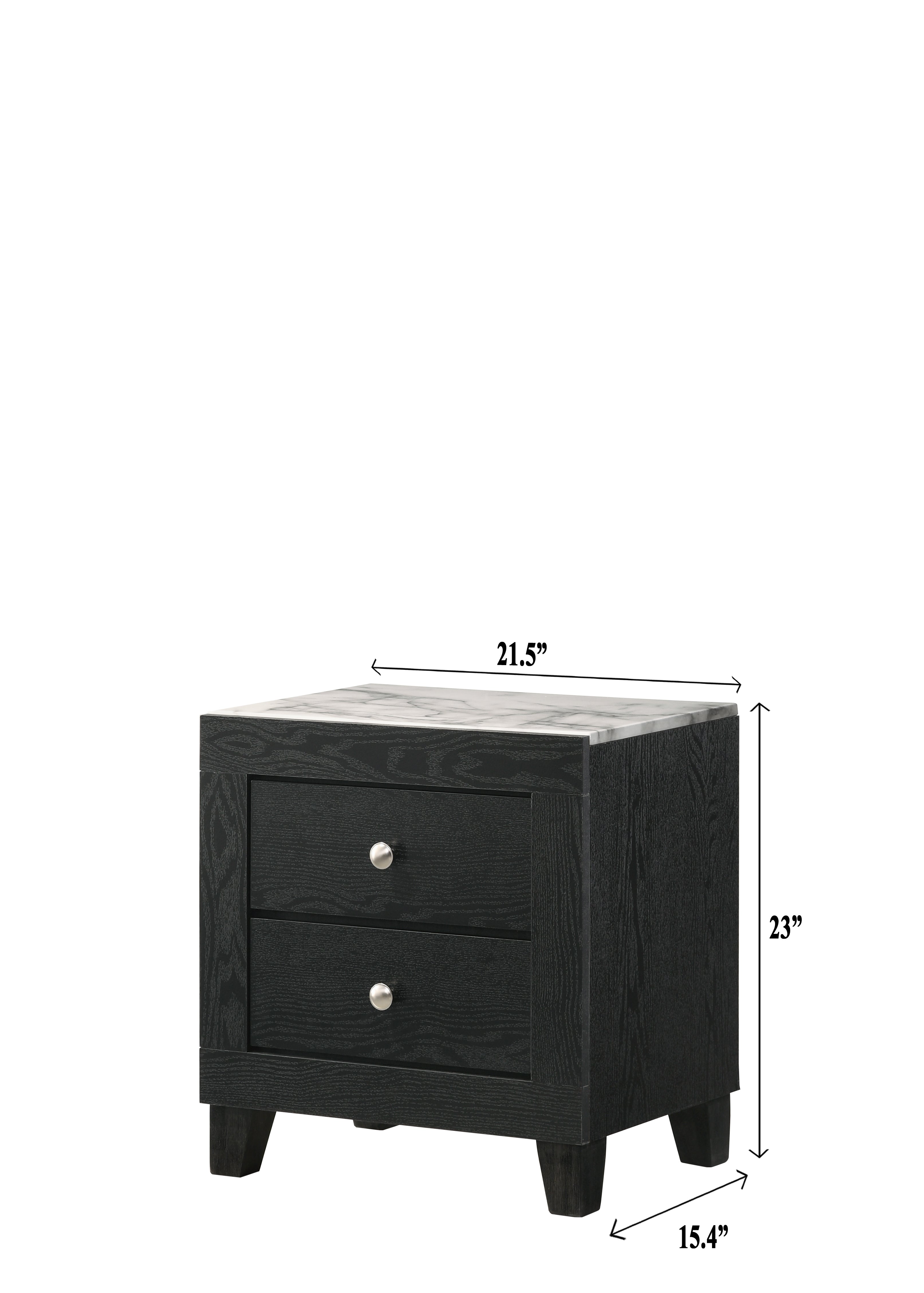 Cadence Black Nightstand - B4510-2 - Bien Home Furniture & Electronics