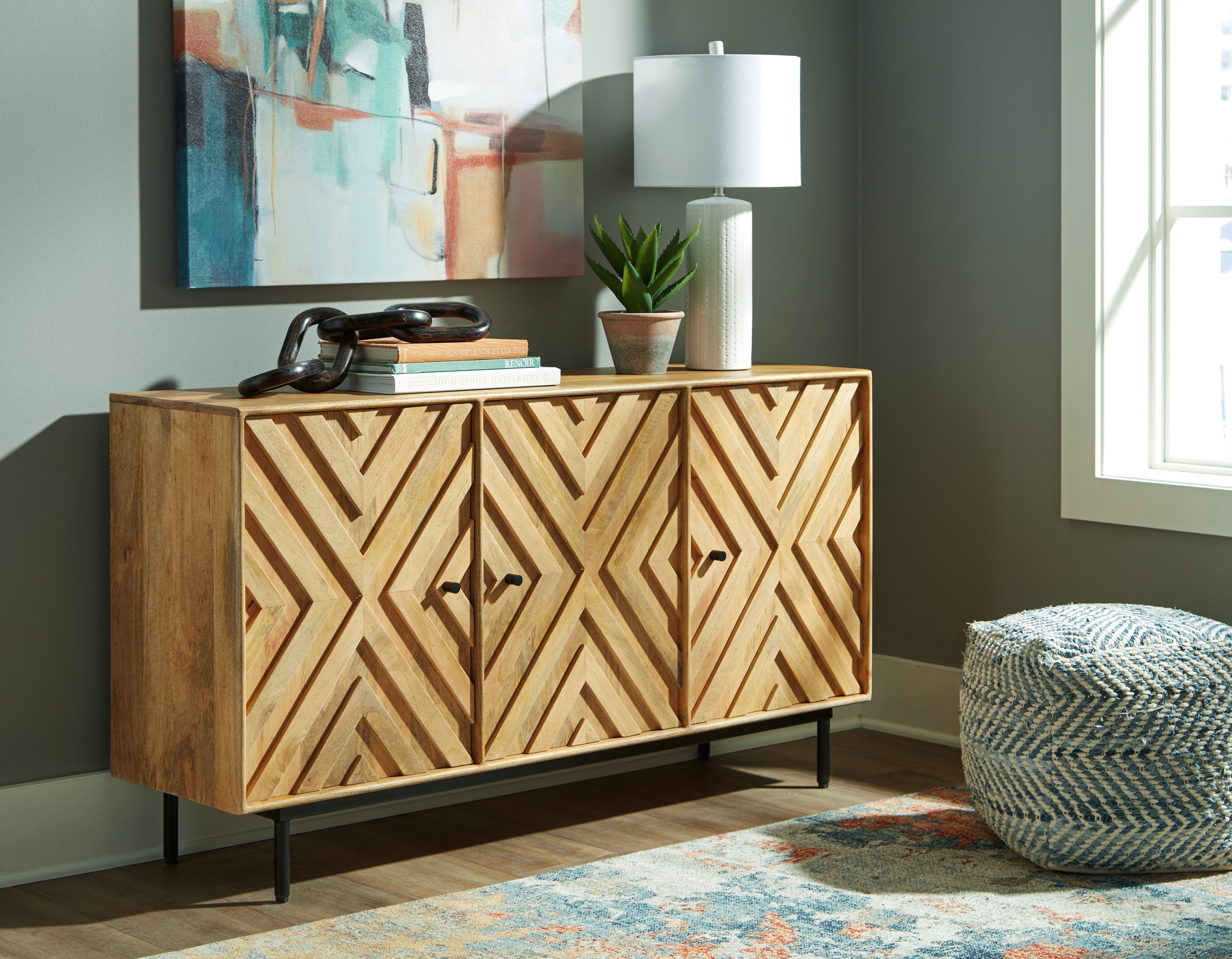 Cadewick Natural Accent Cabinet - A4000570 - Bien Home Furniture &amp; Electronics