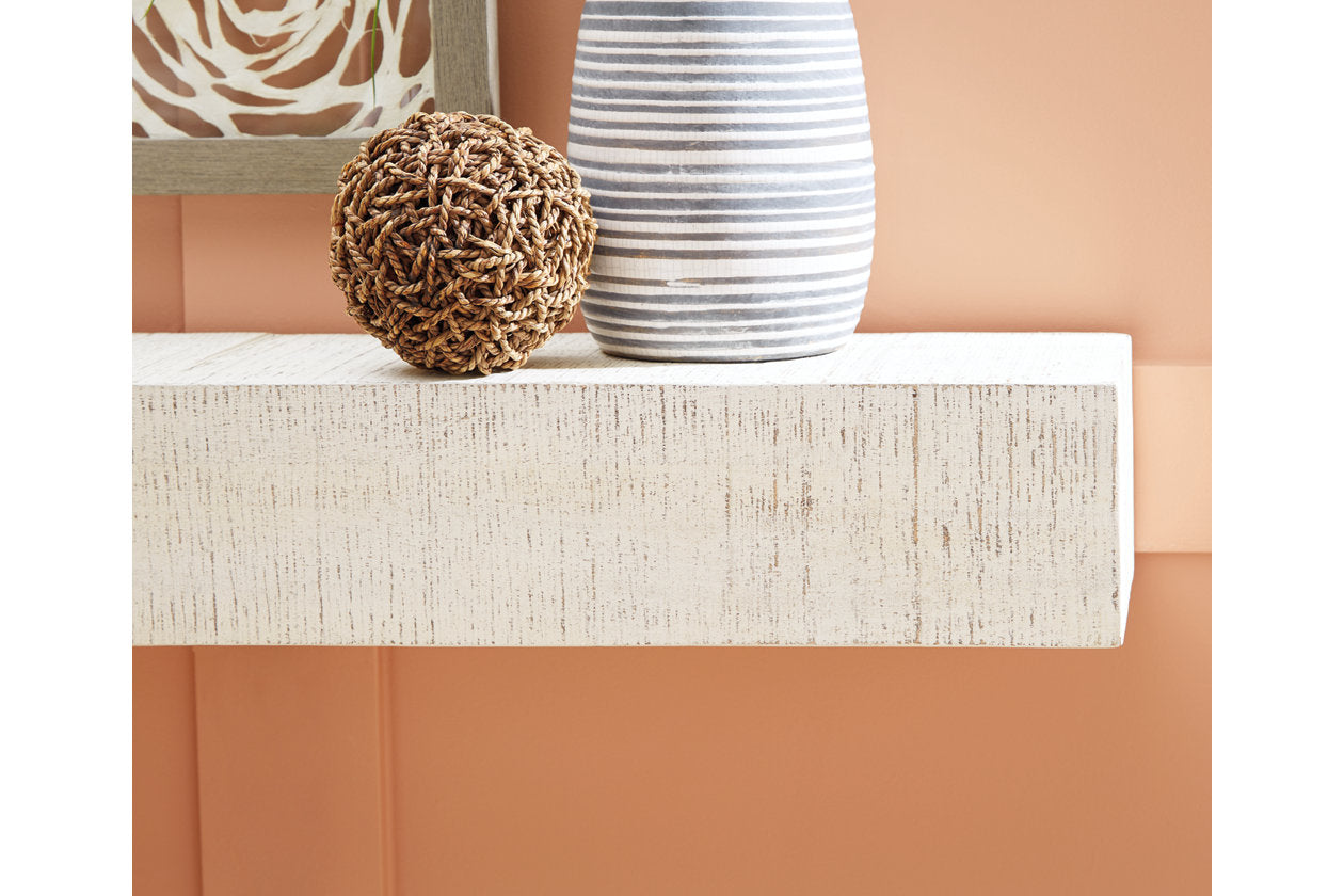 Cadmon Antique White Wall Shelf - A8010259 - Bien Home Furniture & Electronics