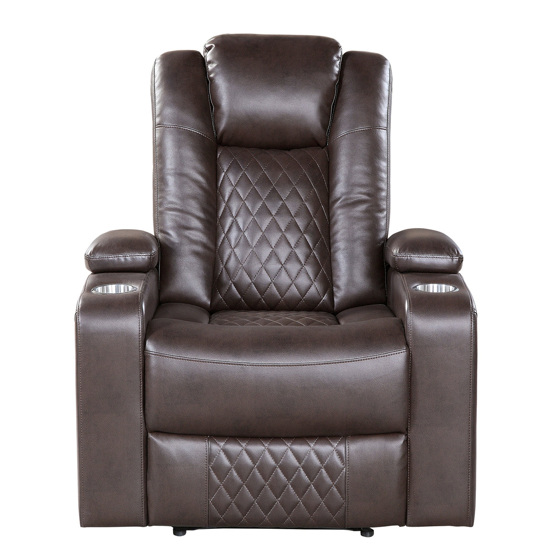 Caelan Dark Brown Power Reclining Chair - 9366DB-1PWH - Bien Home Furniture &amp; Electronics
