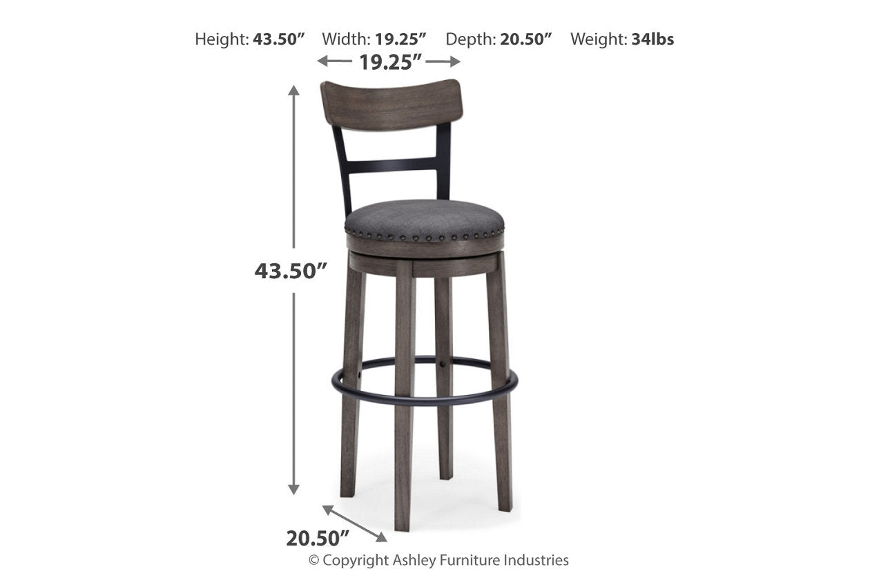 Caitbrook Gray Bar Height Barstool - D388-230 - Bien Home Furniture & Electronics