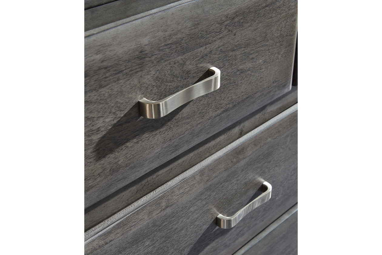 Caitbrook Gray King Storage Bed with 8 Drawers - SET | B476-66 | B476-69 | B476-99 - Bien Home Furniture & Electronics