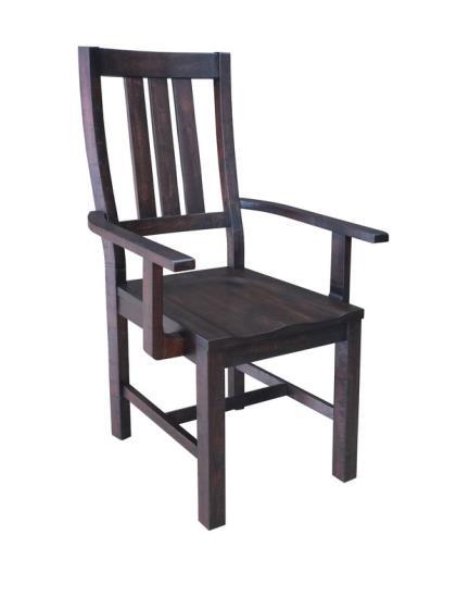 Calandra Vintage Java Slat Back Arm Chairs, Set of 2 - 192953 - Bien Home Furniture &amp; Electronics
