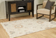 Calkin Linen/Gray/Caramel 5' x 7' Rug - R406392 - Bien Home Furniture & Electronics