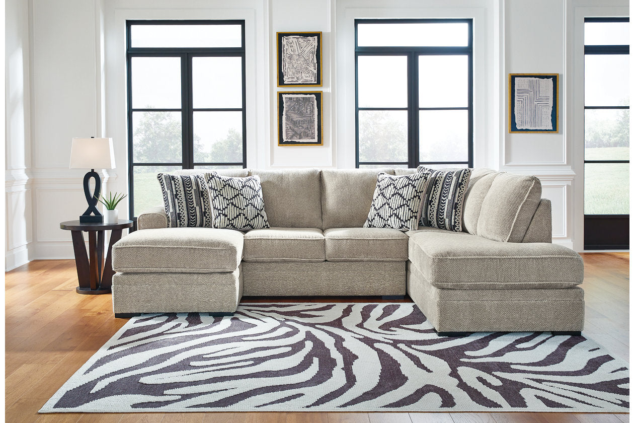 Calnita Sisal 2-Piece Sectional with Chaise - 20502S1 - Bien Home Furniture & Electronics