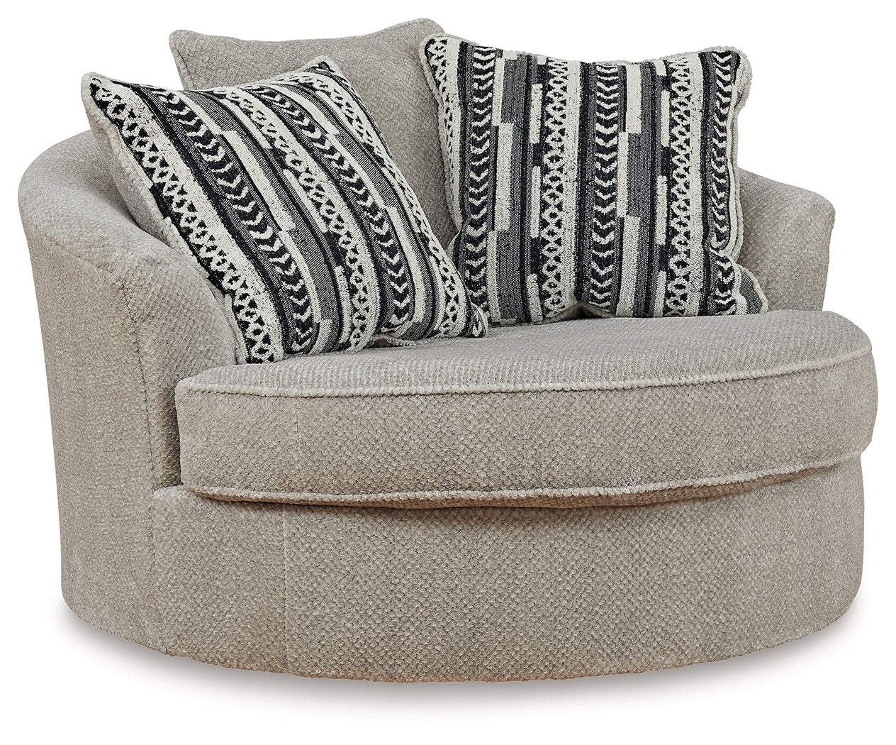 Calnita Sisal Oversized Swivel Accent Chair - 2050221 - Bien Home Furniture & Electronics