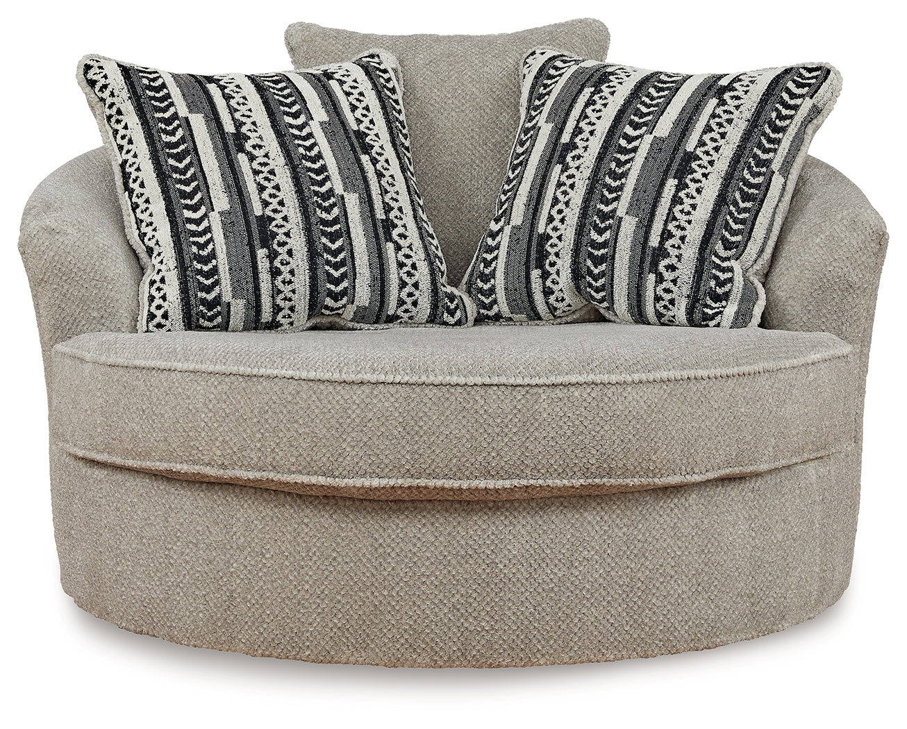 Calnita Sisal Oversized Swivel Accent Chair - 2050221 - Bien Home Furniture & Electronics