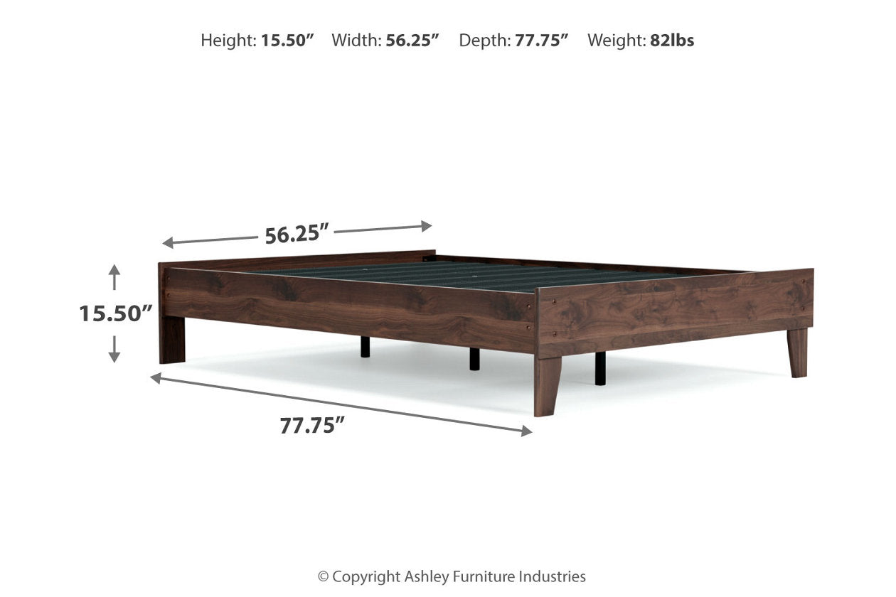 Calverson Mocha Full Platform Bed - EB3660-112 - Bien Home Furniture & Electronics