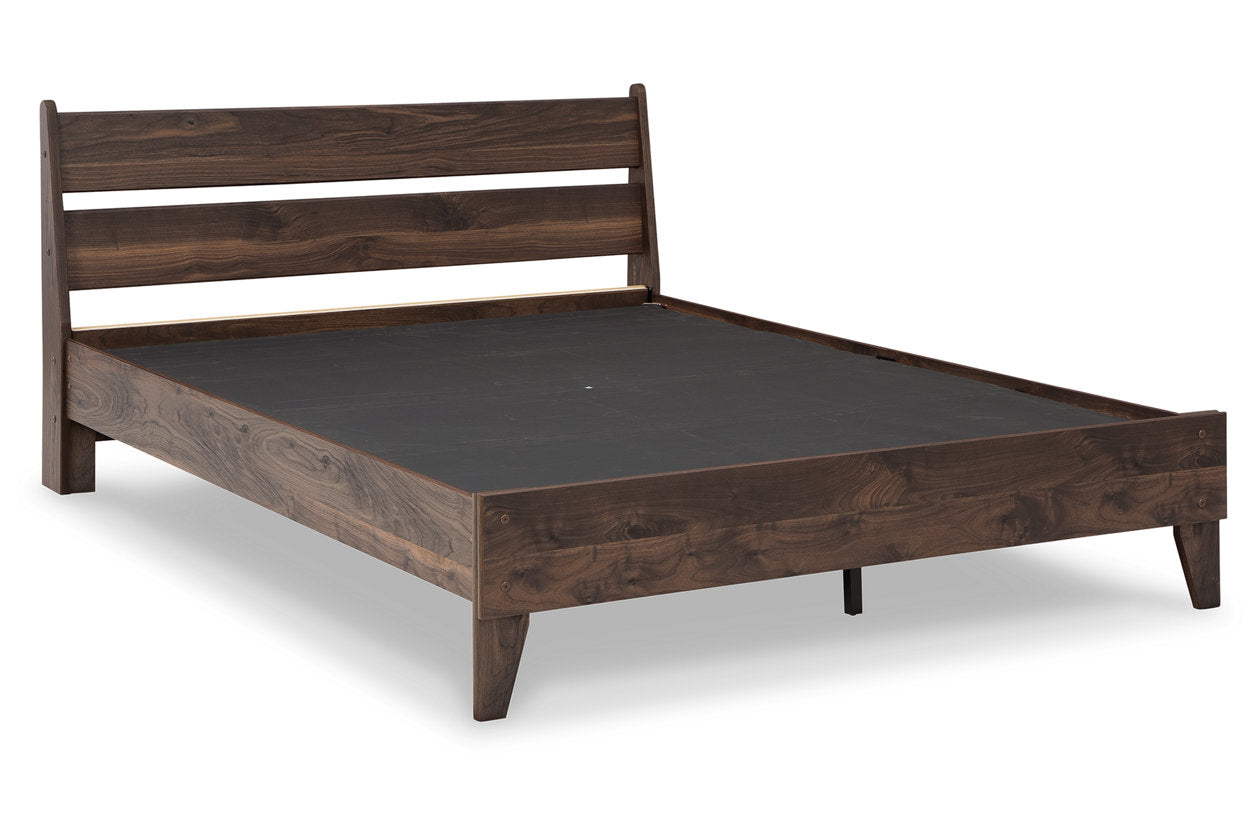 Calverson Mocha Queen Panel Platform Bed - SET | EB3660-113 | EB3660-157 - Bien Home Furniture & Electronics