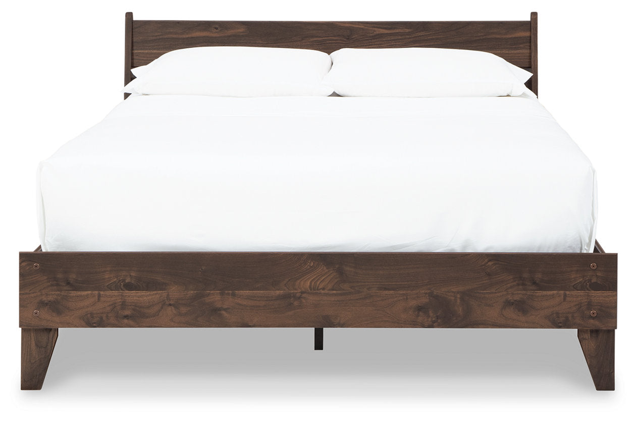 Calverson Mocha Queen Panel Platform Bed - SET | EB3660-113 | EB3660-157 - Bien Home Furniture & Electronics