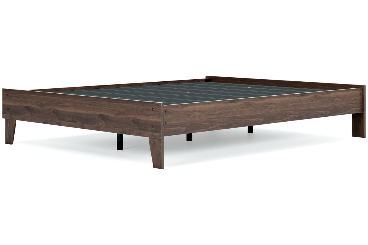 Calverson Mocha Queen Platform Bed - EB3660-113 - Bien Home Furniture & Electronics