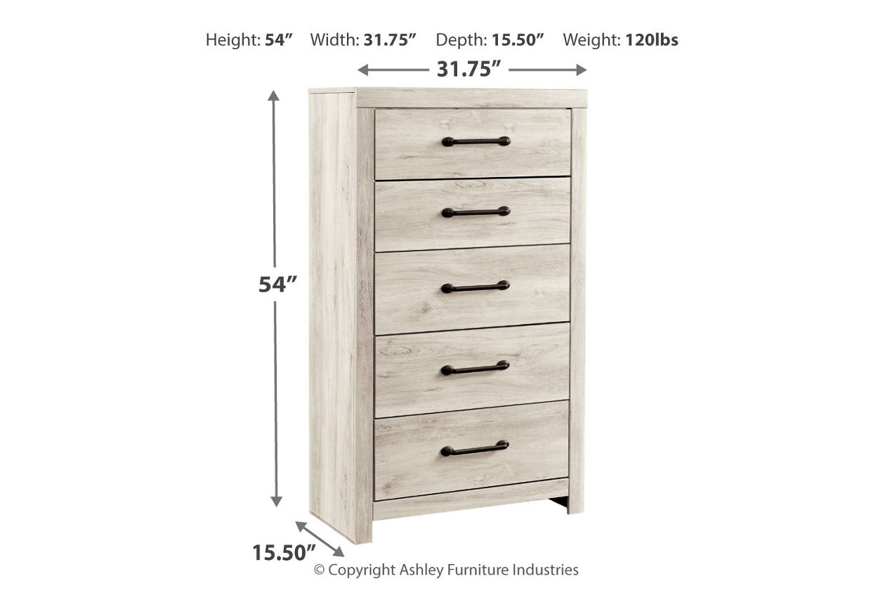 Cambeck Whitewash Chest of Drawers - B192-46 - Bien Home Furniture & Electronics