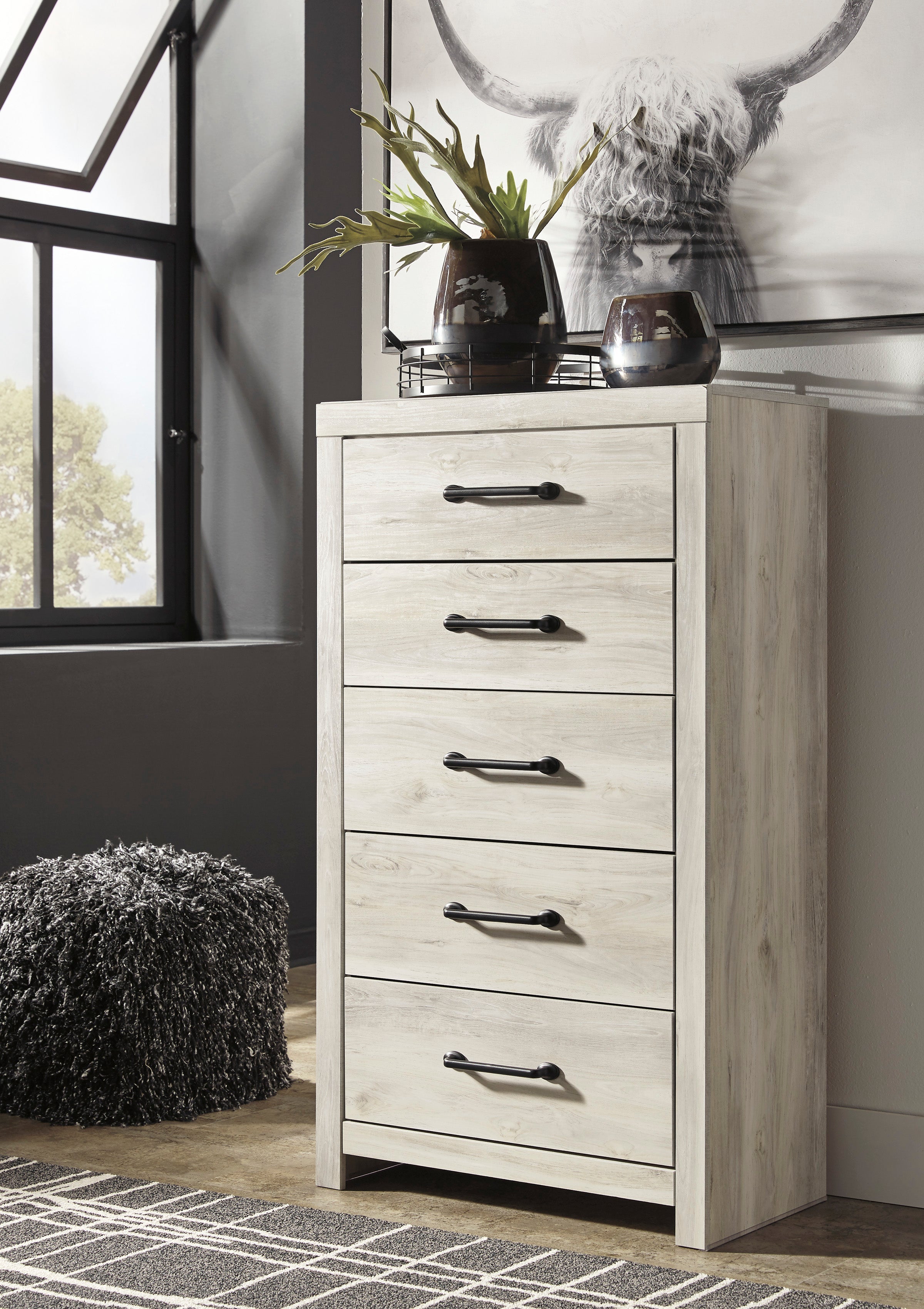Cambeck Whitewash Footboard Storage Bedroom Set - SET | B192-54S | B192-57 | B192-96 | B192-92 | B192-46 - Bien Home Furniture & Electronics