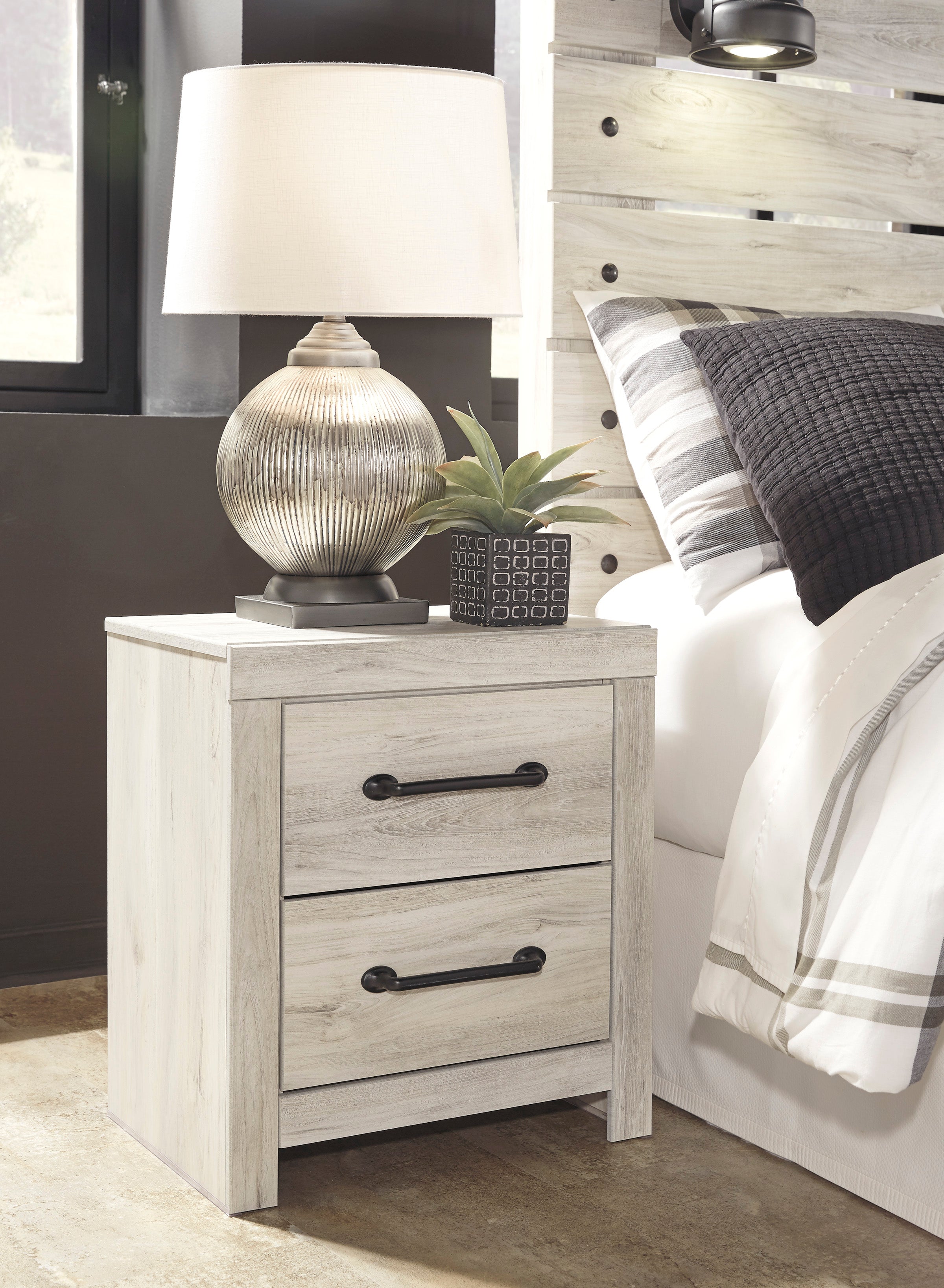Cambeck Whitewash Footboard Storage Bedroom Set - SET | B192-54S | B192-57 | B192-96 | B192-92 | B192-46 - Bien Home Furniture & Electronics
