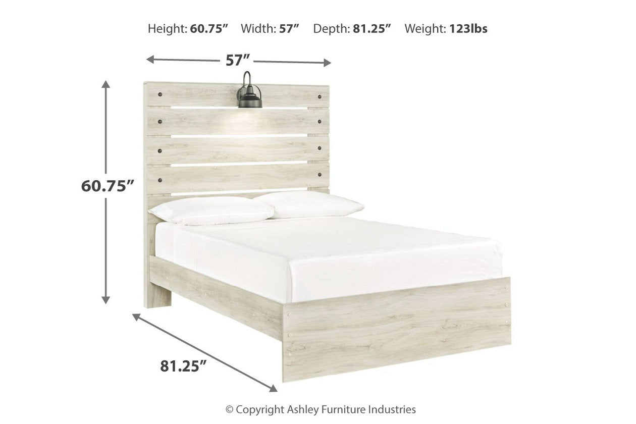 Cambeck Whitewash Full Panel Bed - SET | B192-84 | B192-86 | B192-87 - Bien Home Furniture & Electronics
