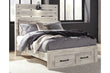 Cambeck Whitewash Full Panel Bed with 2 Storage Drawers - SET | B192-84S | B192-86 | B192-87 - Bien Home Furniture & Electronics