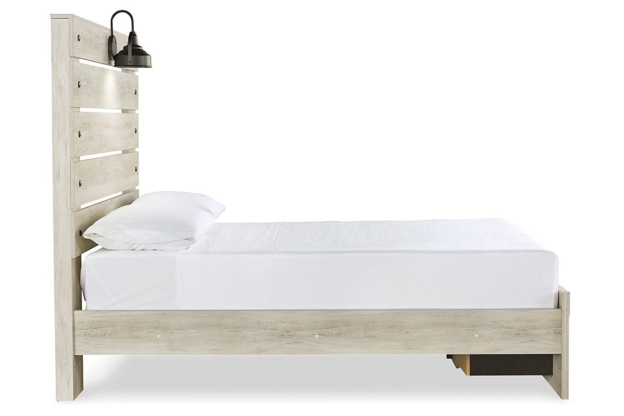Cambeck Whitewash Full Panel Bed with 2 Storage Drawers - SET | B192-84S | B192-86 | B192-87 - Bien Home Furniture & Electronics