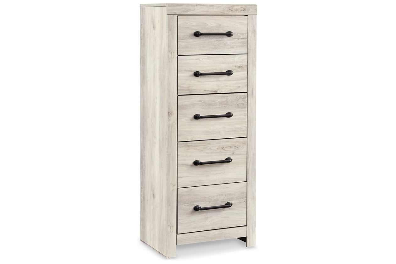 Cambeck Whitewash Narrow Chest of Drawers - B192-11 - Bien Home Furniture & Electronics
