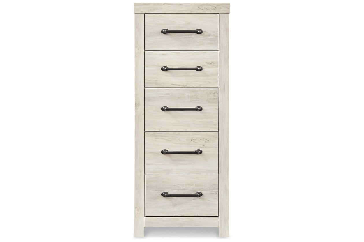 Cambeck Whitewash Narrow Chest of Drawers - B192-11 - Bien Home Furniture & Electronics