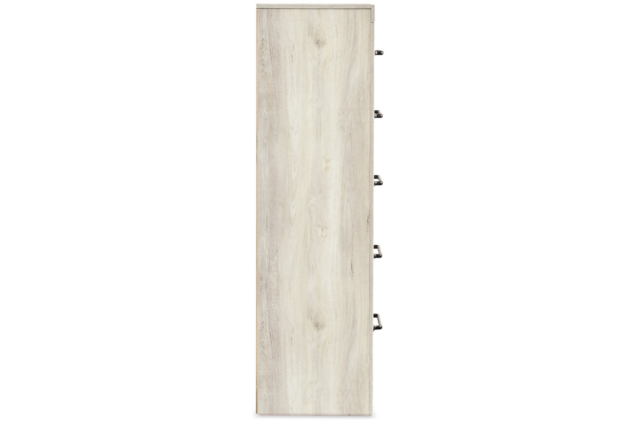 Cambeck Whitewash Narrow Chest of Drawers - B192-11 - Bien Home Furniture & Electronics
