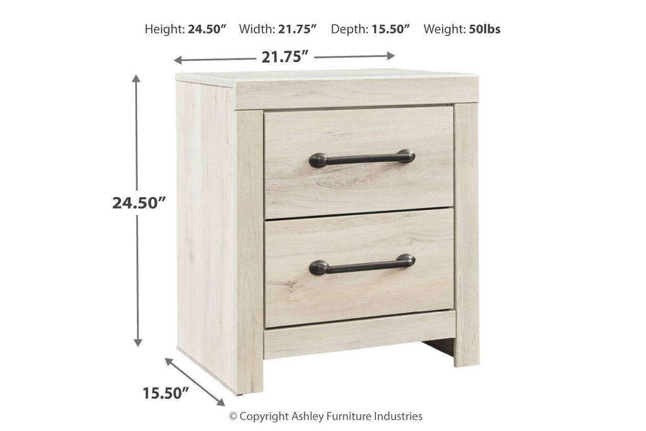 Cambeck Whitewash Nightstand - B192-92 - Bien Home Furniture & Electronics
