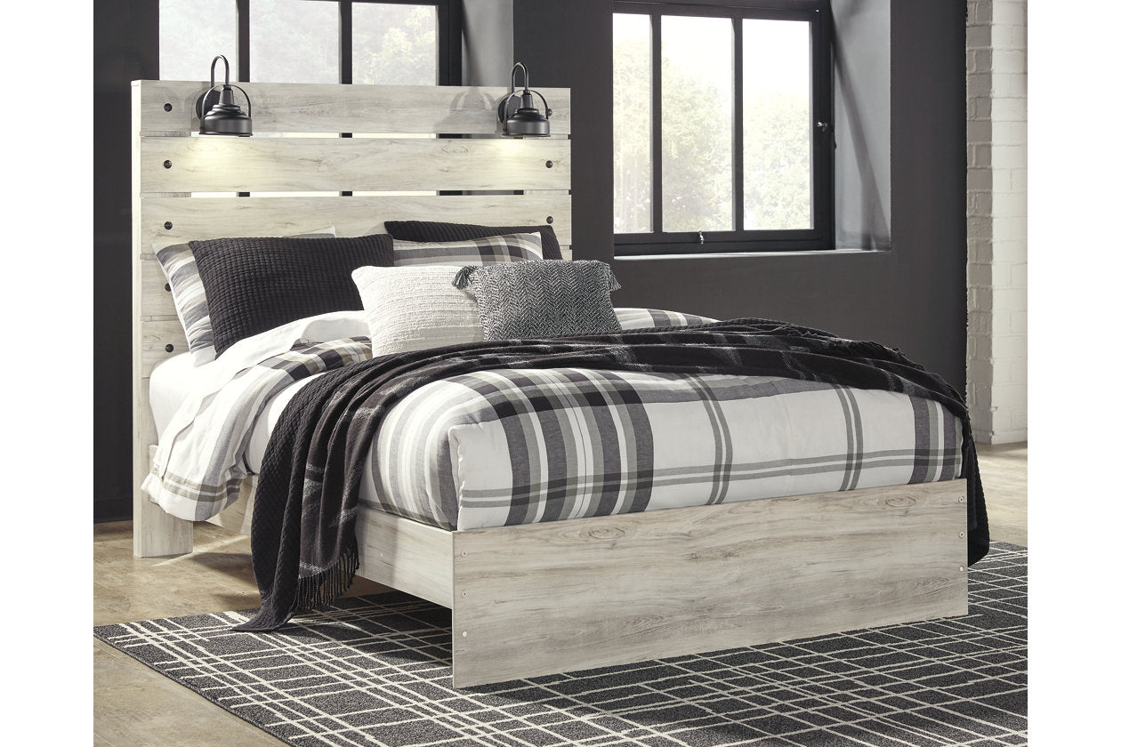 Cambeck Whitewash Queen Panel Bed - SET | B192-54 | B192-57 | B192-96 - Bien Home Furniture & Electronics