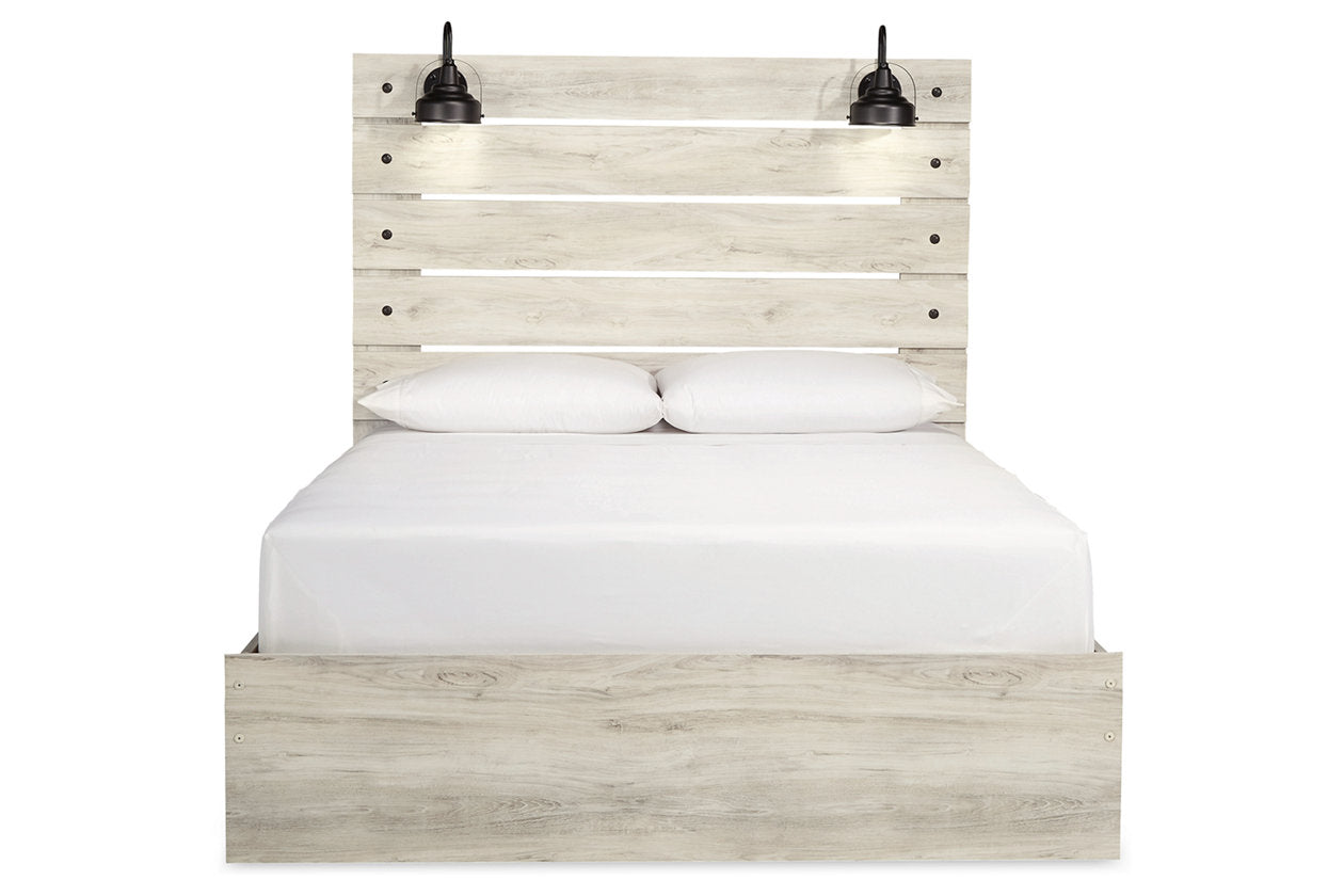 Cambeck Whitewash Queen Panel Bed - SET | B192-54 | B192-57 | B192-96 - Bien Home Furniture & Electronics