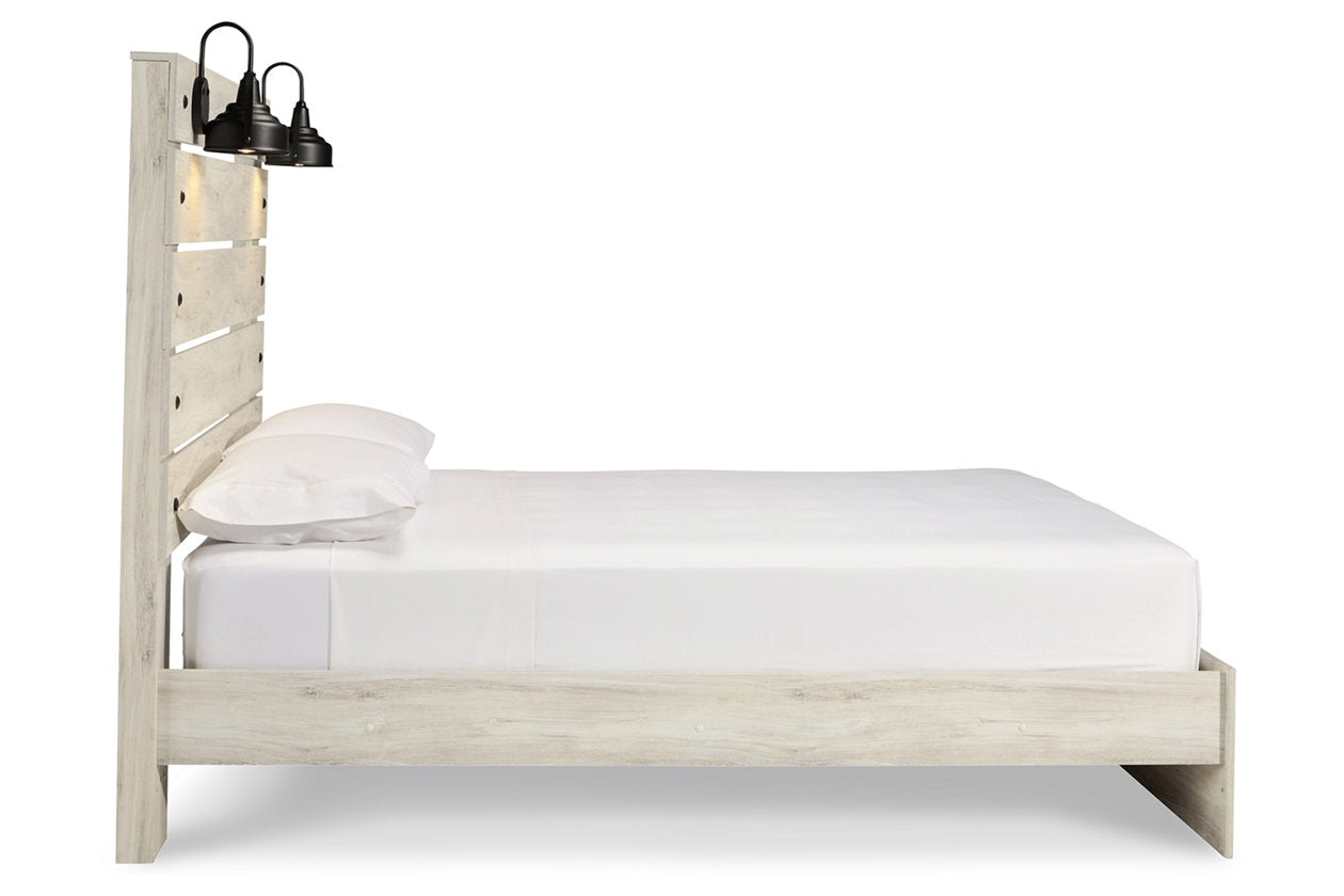 Cambeck Whitewash Queen Panel Bed - SET | B192-54 | B192-57 | B192-96 - Bien Home Furniture & Electronics