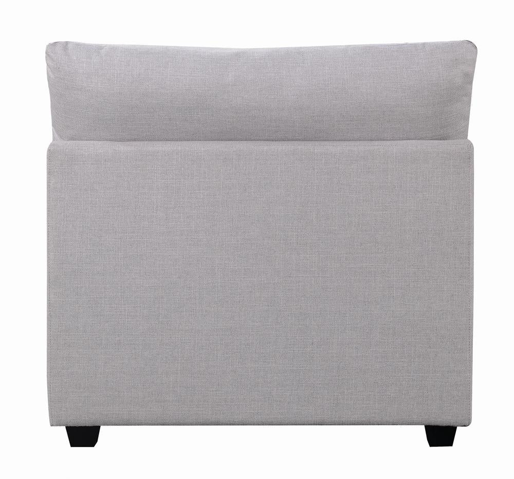 Cambria Gray Upholstered Armless Chair - 551511 - Bien Home Furniture & Electronics