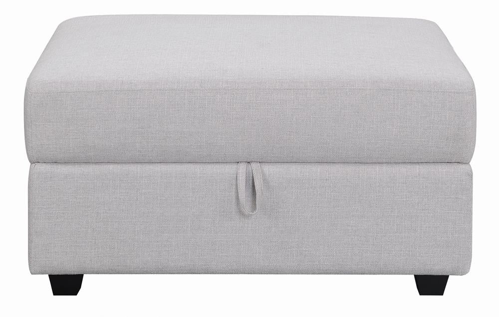 Cambria Square Storage Ottoman Gray - 551513 - Bien Home Furniture & Electronics