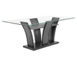 Camelia Dove Gray Dining Table - SET | 1216DVT-4272-GL | 1216DVT-4272-BS - Bien Home Furniture & Electronics