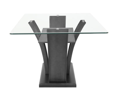Camelia Dove Gray Dining Table - SET | 1216DVT-4272-GL | 1216DVT-4272-BS - Bien Home Furniture &amp; Electronics