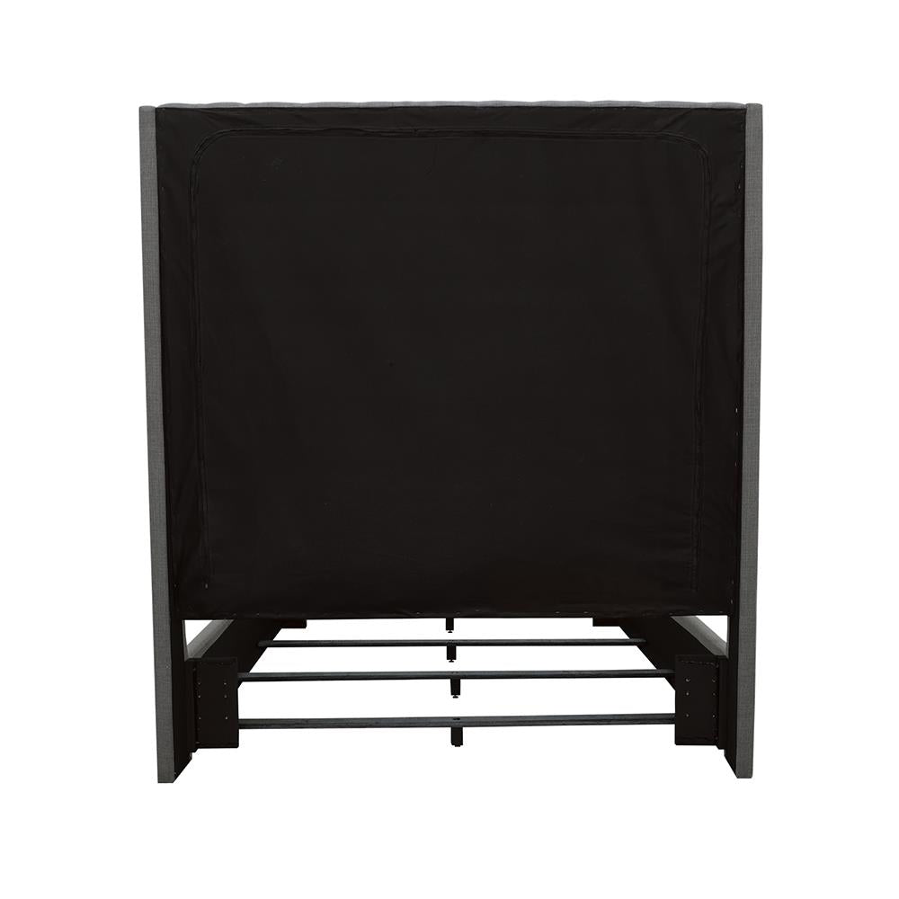 Camille Queen Button Tufted Bed Gray - 300621Q - Bien Home Furniture & Electronics