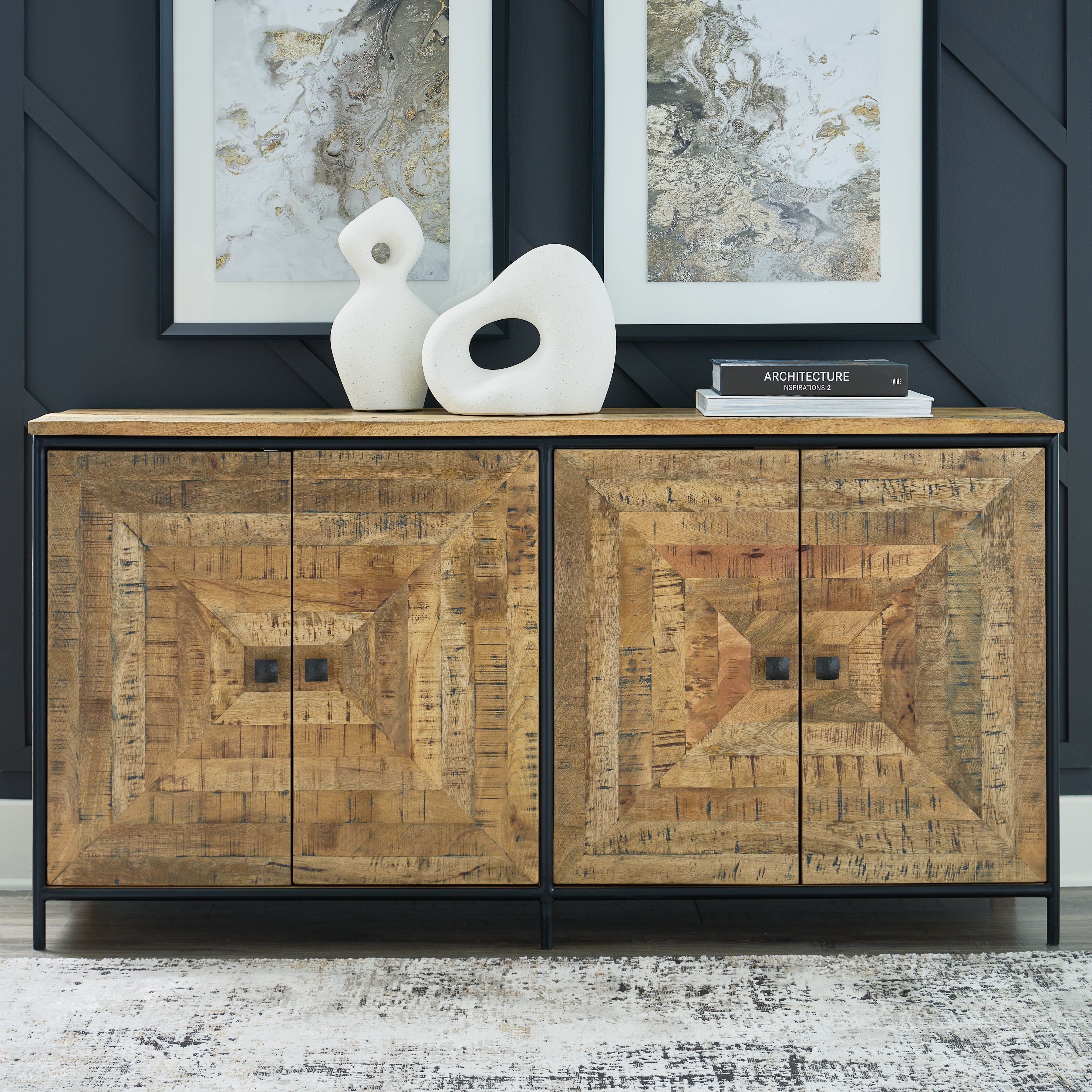 Camney Brown/Black Accent Cabinet - A4000581 - Bien Home Furniture & Electronics