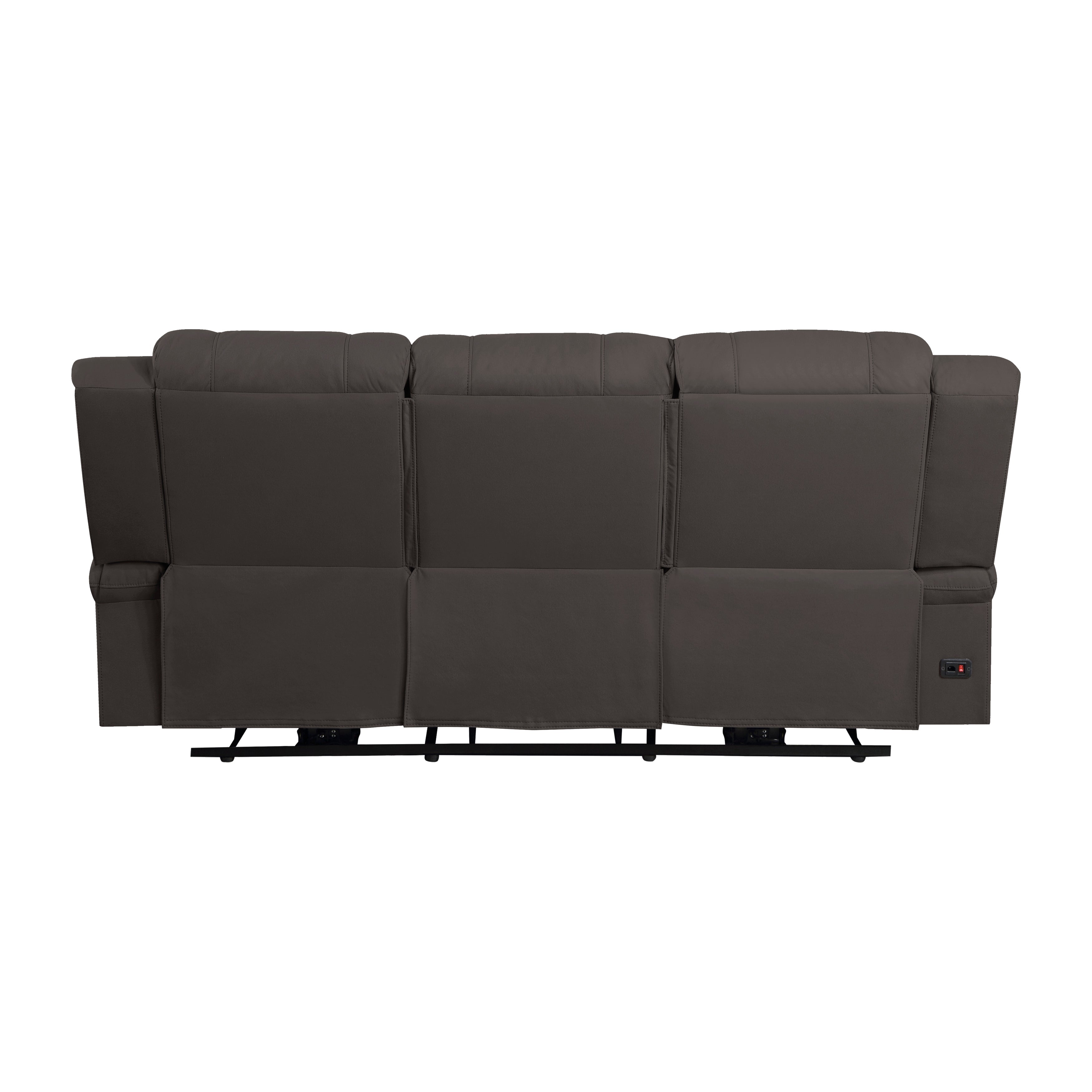 Camryn Chocolate Power Double Reclining Sofa - 9207CHC-3PW - Bien Home Furniture &amp; Electronics