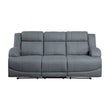 Camryn Graphite Blue Double Reclining Sofa - 9207GPB-3 - Bien Home Furniture & Electronics