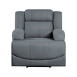 Camryn Graphite Blue Power Reclining Chair - 9207GPB-1PW - Bien Home Furniture & Electronics