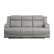 Camryn Gray Power Double Reclining Sofa - 9207GRY-3PW - Bien Home Furniture & Electronics