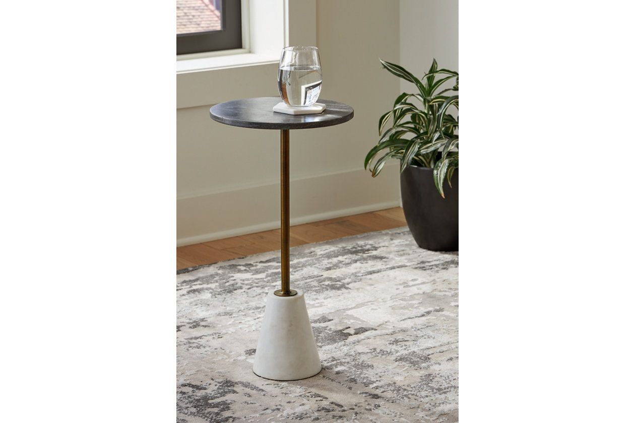 Caramont Black/White/Gold Finish Accent Table - A4000540 - Bien Home Furniture & Electronics
