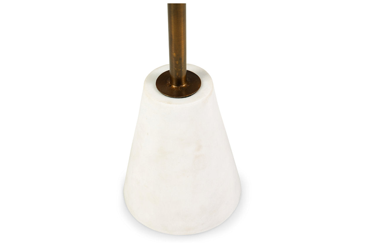 Caramont Black/White/Gold Finish Accent Table - A4000540 - Bien Home Furniture & Electronics