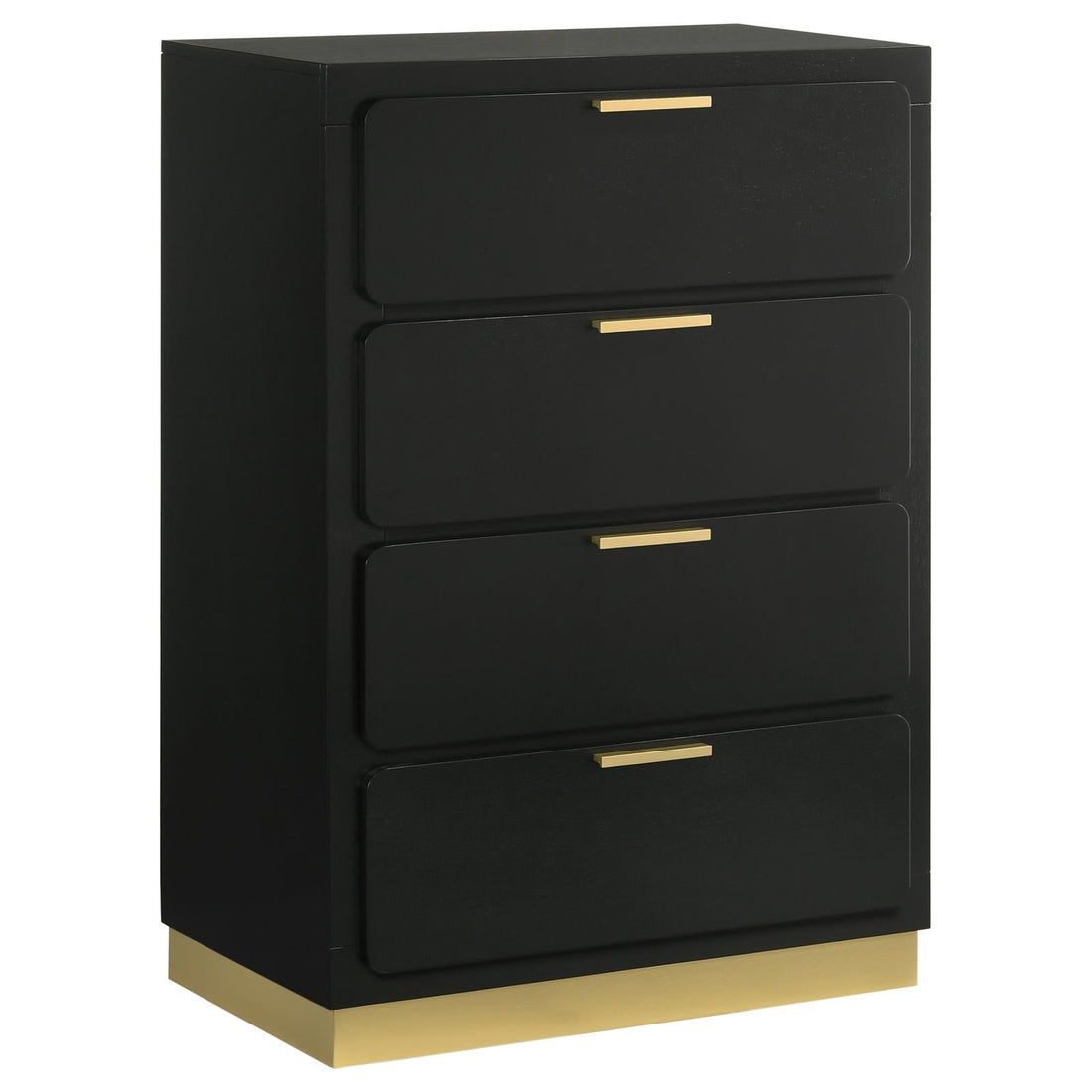 Caraway 4-drawer Bedroom Chest Black - 224785 - Bien Home Furniture & Electronics