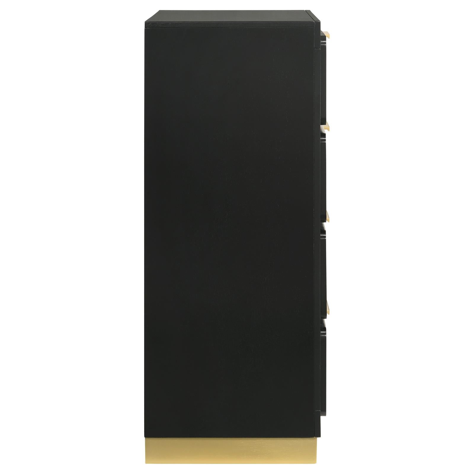 Caraway 4-drawer Bedroom Chest Black - 224785 - Bien Home Furniture & Electronics