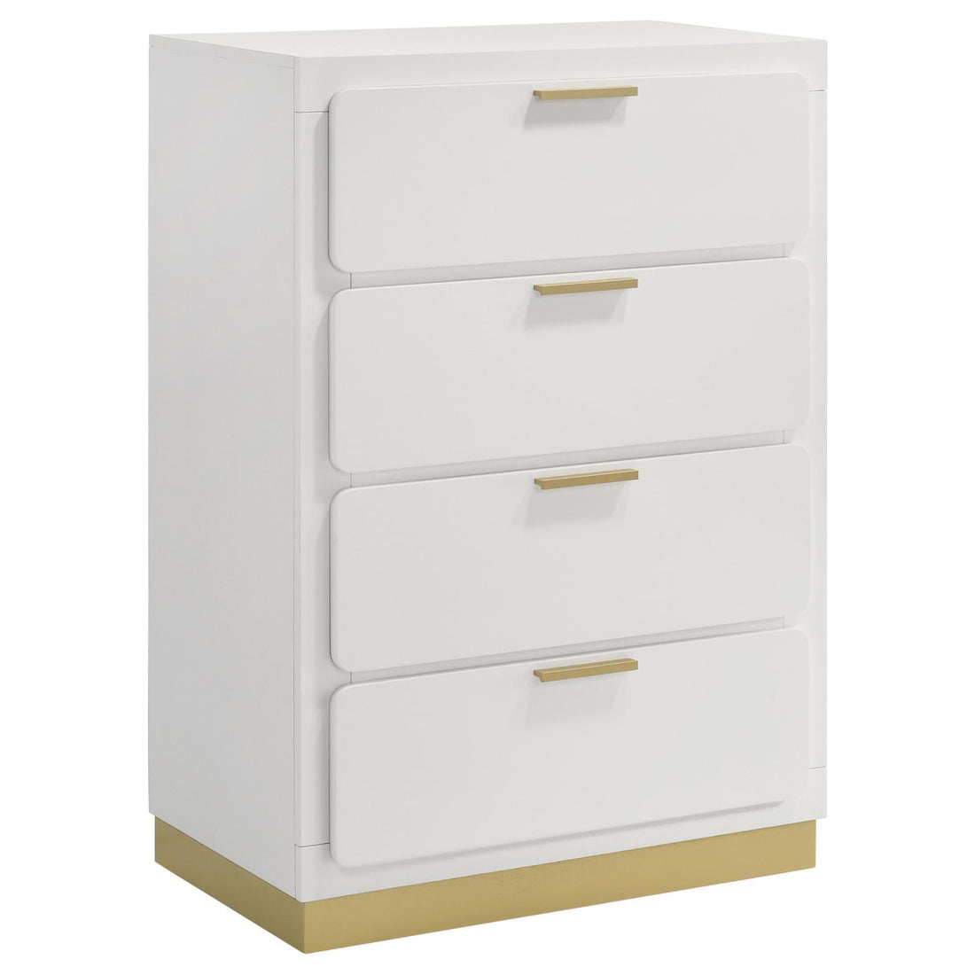 Caraway 4-drawer Bedroom Chest White - 224775 - Bien Home Furniture & Electronics